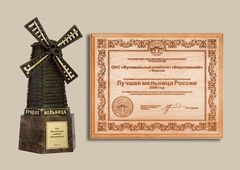 Диплом победителя конкурса «Лучшая мельница России»-2008